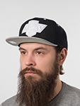 Бейсболка MITCHELL NESS арт. HS11181-LAKBLCK Los Angeles Kings NHL (черный / серый)